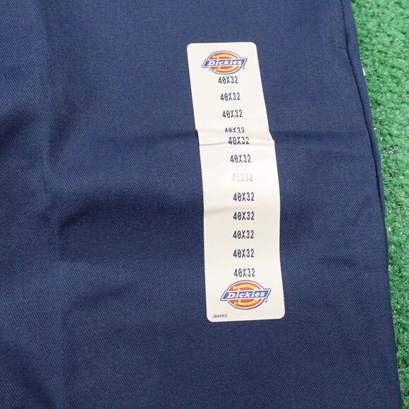NWT DEADSTOCK DICKIES PLAIN FRONT TWILL PANTS BLUE MENS 40X32 USA MADE NEW! - Picture 6 of 11